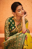 Dandelion Yellow Silk Saree with Zari Woven Border and Pallu