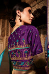 Turquoise Blue Soft Silk Saree with Golden Zari Woven Pallu