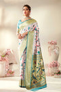 White Paithani Saree With Minakari Weaving Work