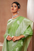 Pista Green color modal Silk With Silver Zari Weaving Sari With Matching Blouse