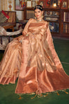 Latest Banarasi Copper Tissue Silk Saree