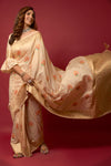 Vanilla Yellow Soft Silk Saree With Beautiful Minakari Weaving Work