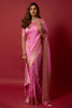 Pink Soft Silk Saree With Beautiful Minakari Weaving Work