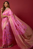 Pink Soft Silk Saree With Beautiful Minakari Weaving Work