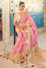 Baby Pink Soft linen Silk Saree With Blouse