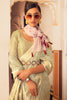 Vanilla Yellow Soft linen Silk Saree With Blouse