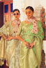 Vanilla Yellow Soft linen Silk Saree With Blouse