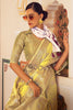 Yellow Soft linen Silk Saree With Blouse