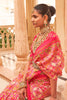 Pink Digital Patola Silk With Gold Lagdi Patta