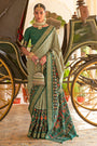 Green Smoothy Patola Silk With Designer Work on Border