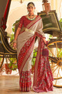 Maroon Smoothy Patola Silk With Designer Work on Border