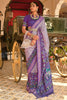Purple Smoothy Patola Silk With Designer Work on Border