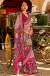 Wine Smoothy Patola Silk With Designer Work on Border
