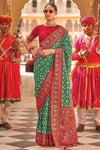 Green Paithani Silk Saree With Designer Blouse