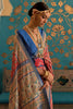 Red Smooth Patola Silk Saree With Zari Weaving