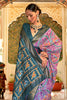 Light Purple Patola Saree With  Weaving Work