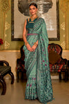 Pista Green Colour Patola Silk Saree With Weaving Work