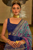 Blue Colour Patola Silk Saree With Weaving Work