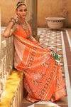 Orange Colour Patola Silk Saree With Sparkal Work