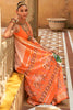 Orange Colour Patola Silk Saree With Sparkal Work