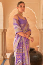 Light Purple Colour Patola Silk Saree With Sparkal Work