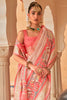 Peach Colour Patola Silk Saree With Sparkal Work