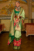 Silk Gala Patola Saree in Light Green Colour
