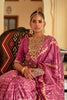 Magenta Pink Smooth Patola Silk Saree With Weaving Work