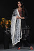 Stylish White Lakhnavi Work Net Dupatta