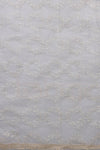 Stylish White Lakhnavi Work Net Dupatta