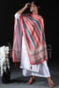 Muslin sequence Red Shade Digital Printed Dupatta