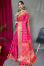 Pink Pure Patola Silk Saree