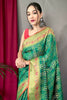 Sea Green Pure Patola Silk Saree