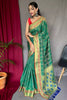 Sea Green Pure Patola Silk Saree