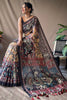 Hazelnut Yellow Soft Cotton Kalamkari Print Saree
