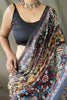 Hazelnut Yellow Soft Cotton Kalamkari Print Saree