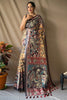 Hazelnut Yellow Soft Cotton Kalamkari Print Saree
