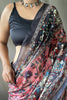 Rosewood Pink Soft Cotton Kalamkari Print Saree