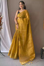 Mustard Yellow Original Tissue Silk Saree