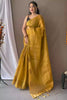 Mustard Yellow Original Tissue Silk Saree