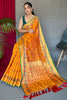 Stylish Yellow Colour Patola Silk Saree With Blouse