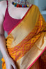 Yellow Patola Gold Zari Weaving Silk Saree
