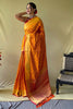 Yellow Patola Gold Zari Weaving Silk Saree