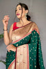 Green Pure Paithani Silk Saree