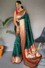 Green Pure Paithani Silk Saree
