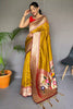 Mustard Yellow Pure Paithani Silk Saree