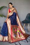 Blue Pure Paithani Silk Saree