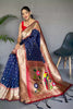 Blue Pure Paithani Silk Saree