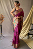 Violet Colour Pathani Silk Saree With Rich Pallu