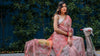 Baby Pink  Digital Printed With Handwork Saree